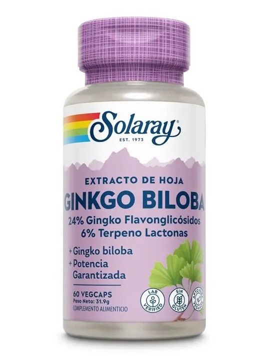 EXTRACTO DE GINKGO BILOBA 60 CAP SOLARAY
