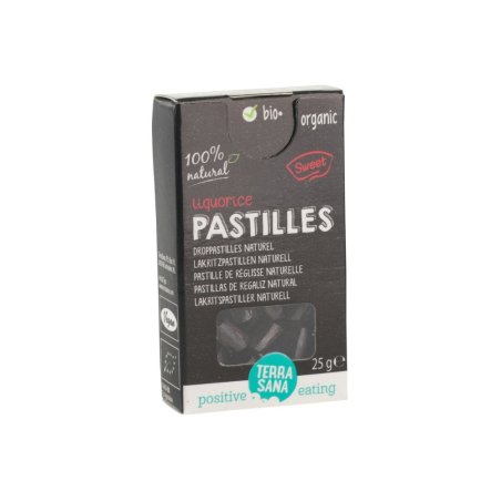 PASTILLAS DE REGALIZ NATURAL 25 GR TERRASSANA