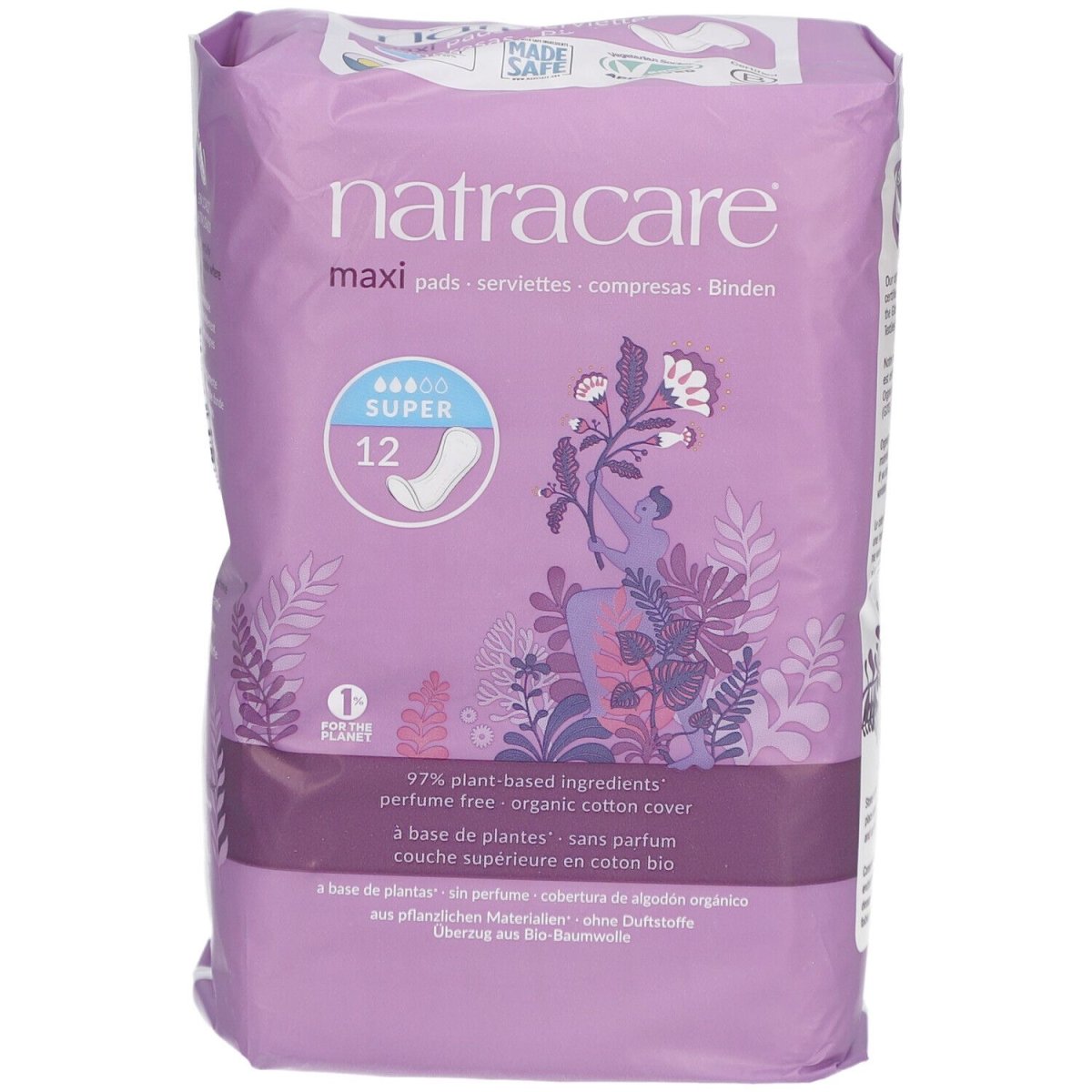 COMPRESA SUPER S/ALAS 12 UDS NATRACARE