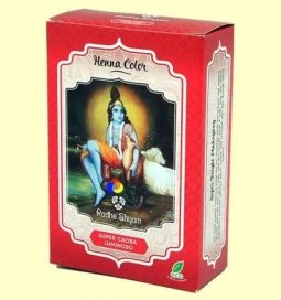 HENNA POLVO SUPER CAOBA LUMINOSO Y CAOBA RADHE SHYAM