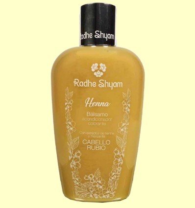 BALSAMO COLORANTE RUBIO HENNA RADHE SHYAM