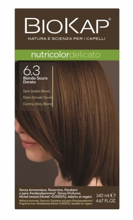 TINTE DELICATO 6.3 RUBIO DORADO 140 ML BIOKAP