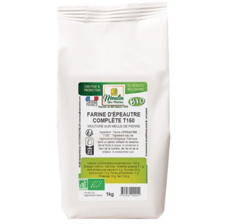 HARINA DE ESPELTA INTEGRAL 1 KG MOULINS