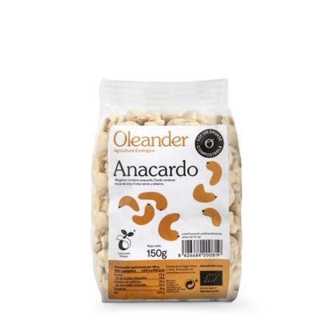 ANACARDO CRUDO 150 GR OLEANDER