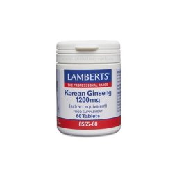 GINSENG COREANO 1200MG 60 CAPSULAS LAMBERTS