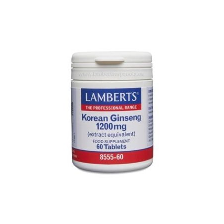 GINSENG COREANO 1200MG 60 CAPSULAS LAMBERTS