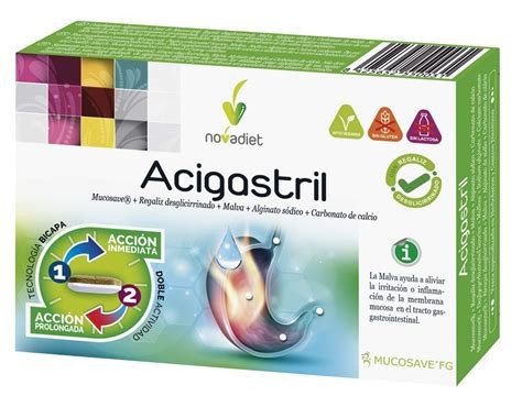 NODACIL PASTILLAS PARA CHUPAR PARA REFLUJO GASTRICO 30 COMP NOVADIET