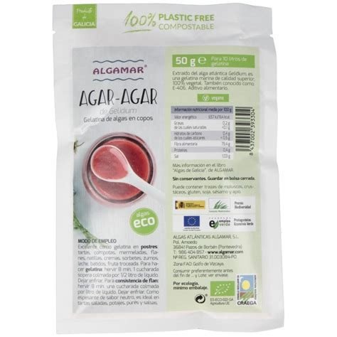 ALGAS AGAR AGAR COPOS ALGAMAR 50 G