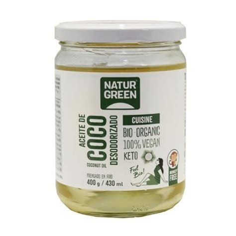ACEITE DE COCO DESODORIZADO COCINA 400G NATURGREEN