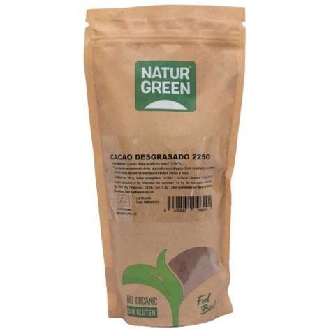 CACAO DESGRASADO  BIO 225GR NATURGREEN