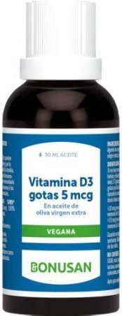 VITAMINA D3 GOTAS 5 MCG 30ML VEGANA BONUSAN
