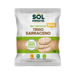 MINI TORTITAS BIO DE TRIGO SARRACENO 45 G SOL NATURAL