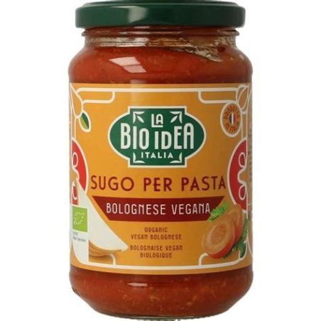 BIOIDEA-SALSA PASTA - BOLOGNESE VEGETARIANA BIO 340 Grs.