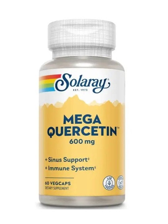 MEGA QUERCETIN 60 CAPSULAS 600MG SOLARAY