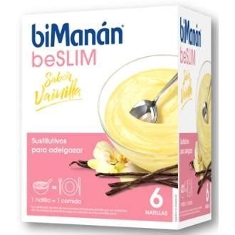 NATILLAS VAINILLA SUSTITUTIVAS 6 SOBRES BIMANAN