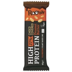 ROOBAR CACAHUETE Y PROTEINA CON CHOC 40G