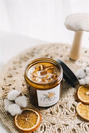 VELA GAIA CANARIAS CANELA Y NARANJA