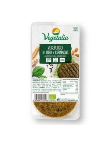 HAMBURGUESA DE TOFU CON ESPINACA VEGETALIA 160GR