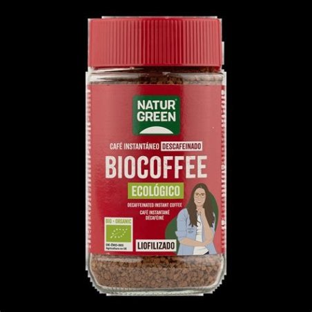 BIOCOFFEE DESCAFEINADO SOLUBLE 100GR. NATURGREEN