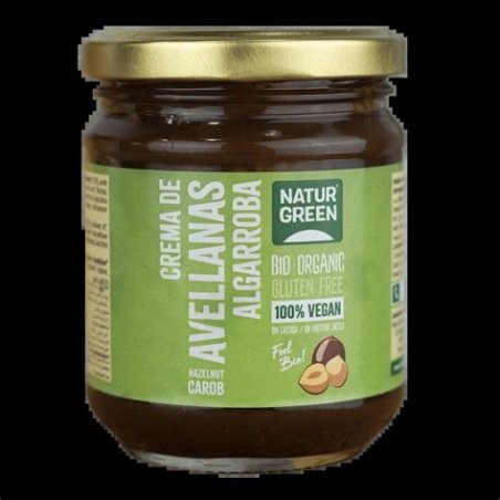 CREMA AVELLANAS ALGARROBA 200GR NATURGREEN