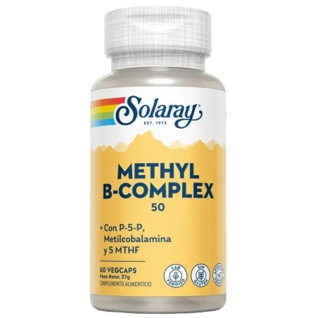 METHYL B-COMPLEX 50 60 CAPSULAS - SOLARAY