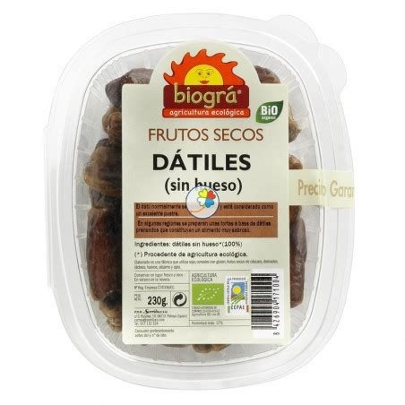 DATILES SIN HUESO-BIOGRAS-ECOLOGICOS 230G