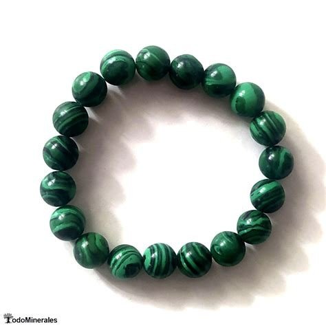 PULSERA MALAQUITA BOLA KHOA