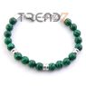 PULSERA MALAQUITA ACERO KHOA