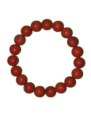 PULSERA JASPE ROJO KHOA BOLAS GRANDES