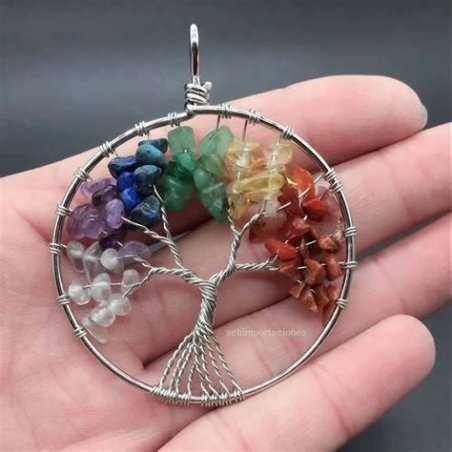 COLGANTE PIEDRA 7 CHKARAS ARBOL VIDA