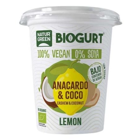 BIOGURT COCO ANACARDO LIMON BIO 400GR