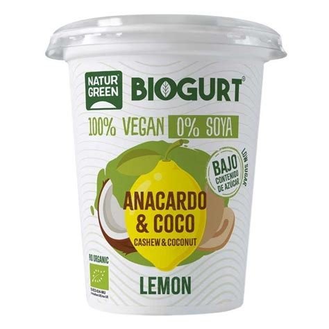 BIOGURT COCO ANACARDO LIMON BIO 400GR