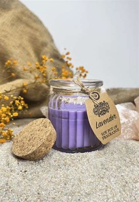VELA CERA SOJA LAVANDA GAIA
