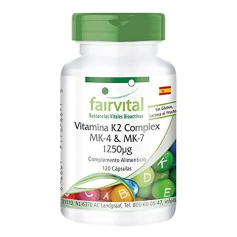 VITAMINA K2 KOMPLEX MK-4 MK-7 120 CAPSULAS FAIRVITAL