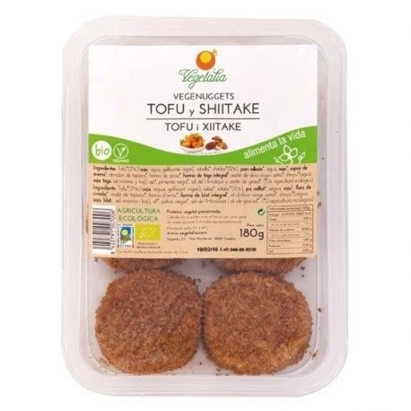 VEGENUGGETS TOFU Y XIITAKE 180G VEGETALIA