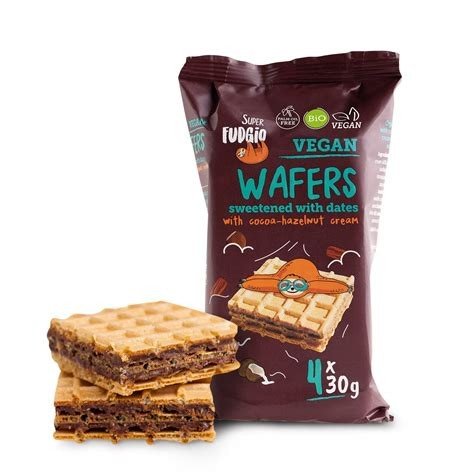 VEGAN WAFERS 4X30G SUPER FUDGIO
