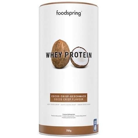 WHEY PROTEIN 750G COCOS CRIPS FOODSPRING