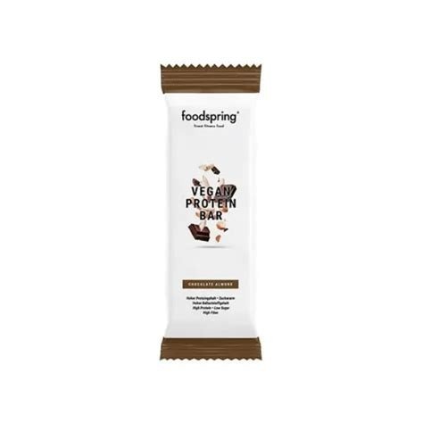 BARRITA PROTEINA VEGANA CHOCOLATE ALMENDRAS 60G FOODSPRING