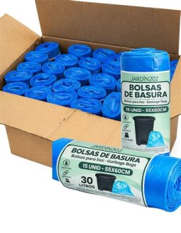 BOLSA DE BASURA 30L 15+5 UNIDADES -RELEVO-