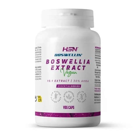 EXTRACTO DE BOSWELLIA SERRATA  340MG BOSWELLIN 120 CAPS HSN