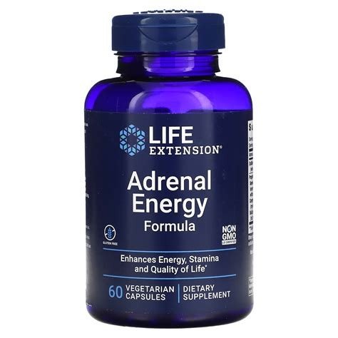 ADRENAL ENERGY FORMULA 60 CAPS LIFE EXTENSION