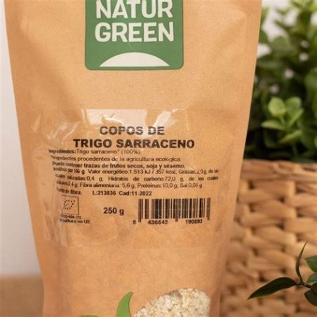 COPOS DE TRIGO SARRACENO SIN GLUTEN 250GR NATURGREEN