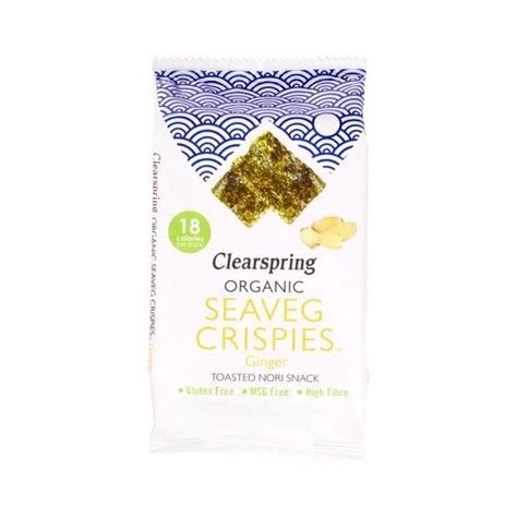 SNACK NORI JENGIBRE BIO 4G CLEARSPRING