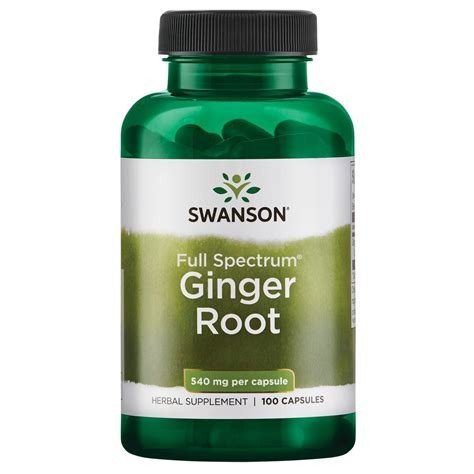 RAIZ DE JENGIBRE 540MG 100 CAPS SWANSON