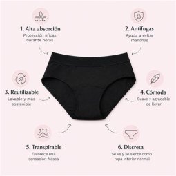BRAGA MENSTRUAL BRENDA TALLA L 40/42 ECOBYMAMI