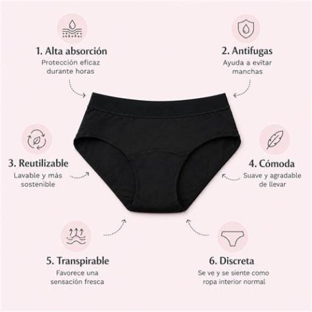 BRAGA MENSTRUAL BRENDA TALLA L 40/42 ECOBYMAMI