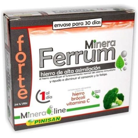 MINERA FERRUM FORTE 30 CAPSULAS PINISAN