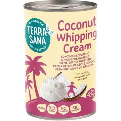 CREMA BATIDA DE LECHE DE COCO 400ML PARA MONTAR TERRA SANA