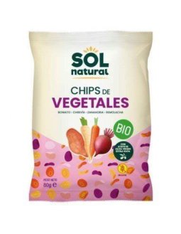 CHIPS VEGETALES C/ACEITE OLIVA 80GR BIO SOL NATURAL