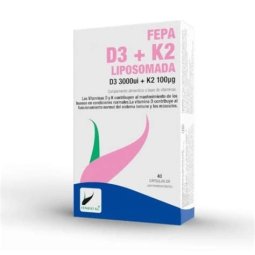 FEPA VIT D3 + K2 LIPOSOMADA 40 CAP FEPADIET